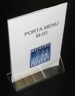 portamenus metacrilato para restaurantes