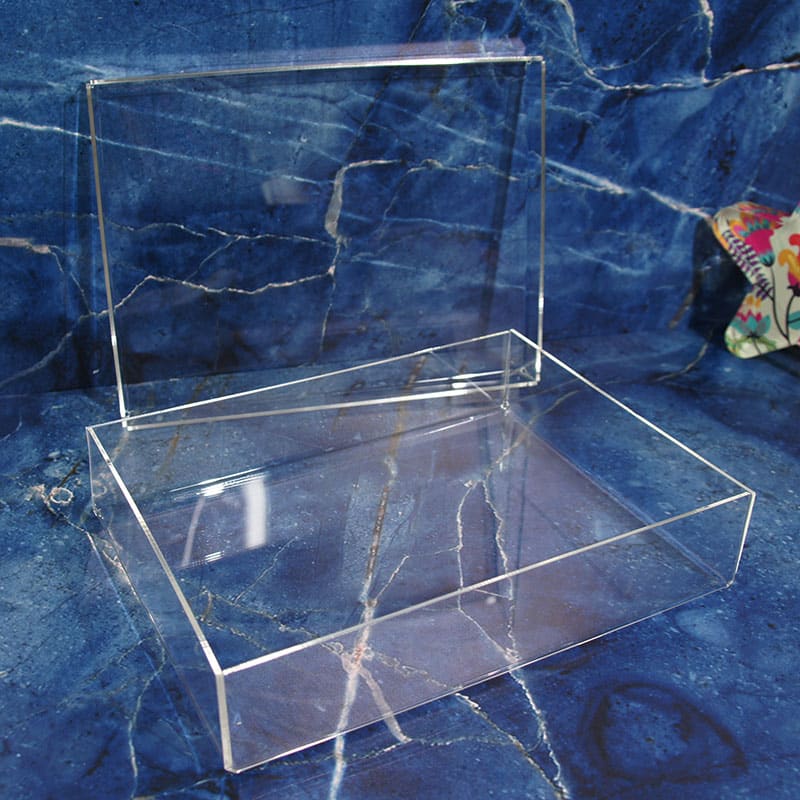 Caja de Metacrilato transparente con tapa