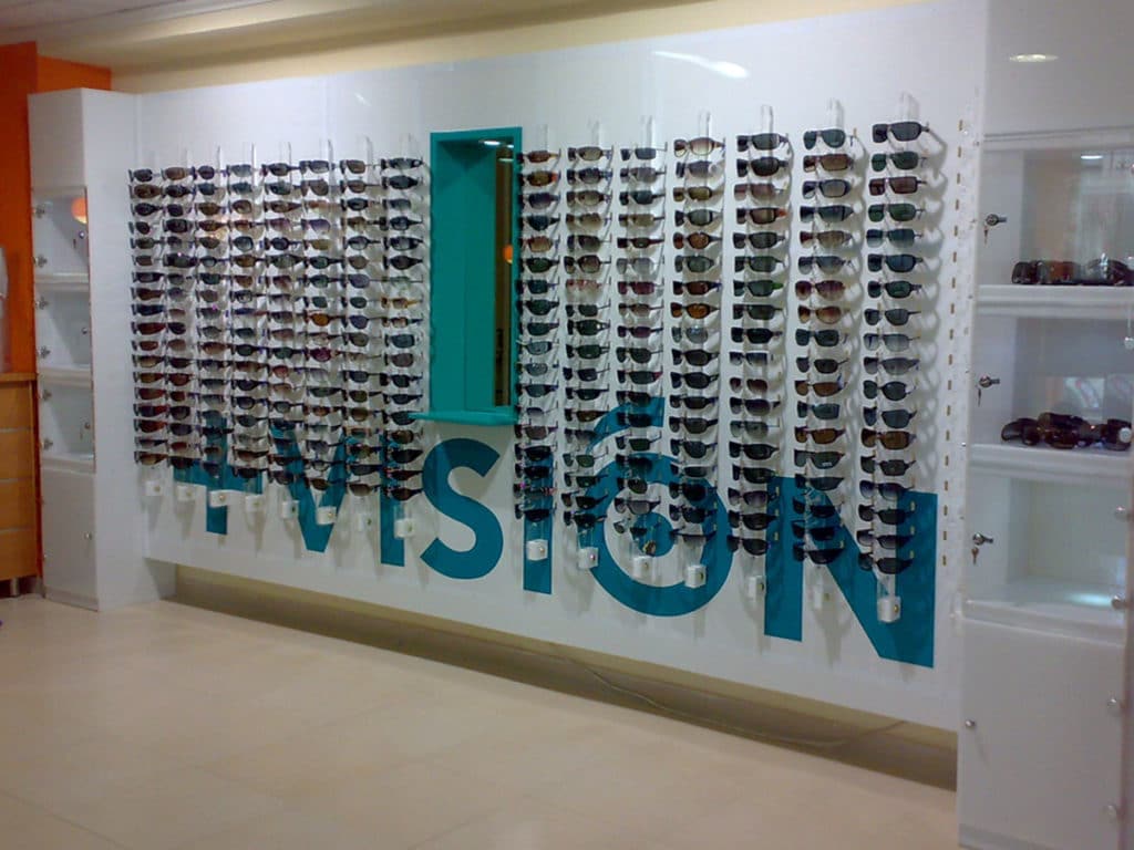 Expositor gafas optica