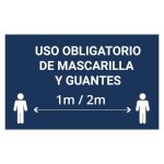 Vinilo cristales mascarilla y guantes