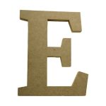 FIGURA DE MADERA MDF LETRA R DE 16 CM, MDF, Manualidades, Varios