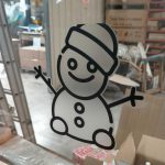 Vinilo decorativo muñeco de nieve - Imagen 2
