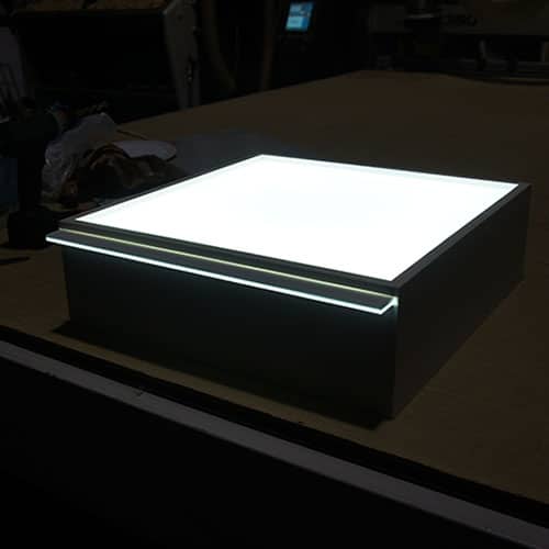 Mesa metacrilato para dibujar con led